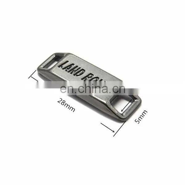 Bag Accessories Popular Fashionable Type Metal Zinc Alloy Tag Custom Metal Plate photo-3