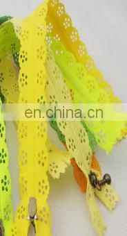 Colorful Network Lace Invisible Nylon Lace Zipper ---3# 4# 5# 8# 10# photo-3