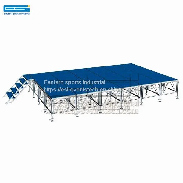 Exhibition cheap portable stage deck, stage platform with foldable riser