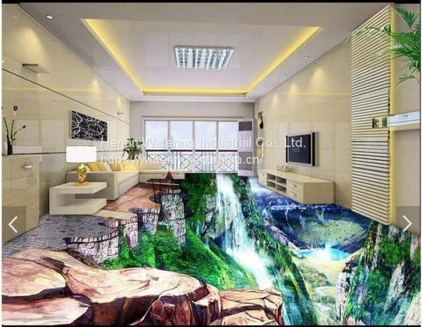 Hot Sell Bedroom Bathroom 3D Floor Clear Epoxy Floor Paint