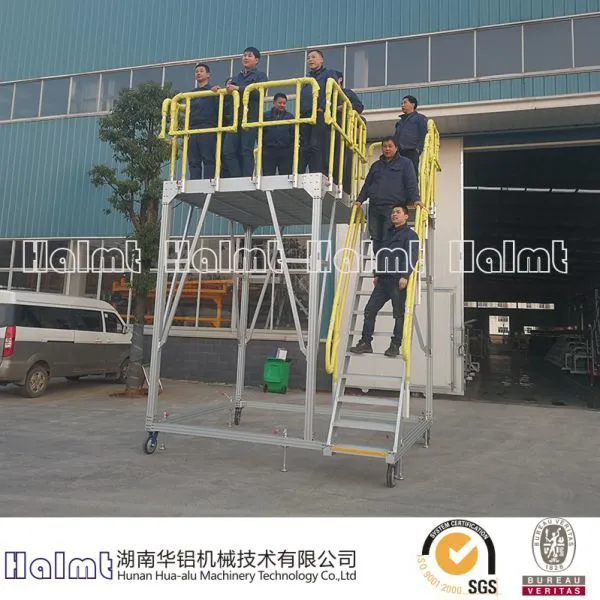 Aluminium Apu Working Step Ladders for Aircraft photo-3