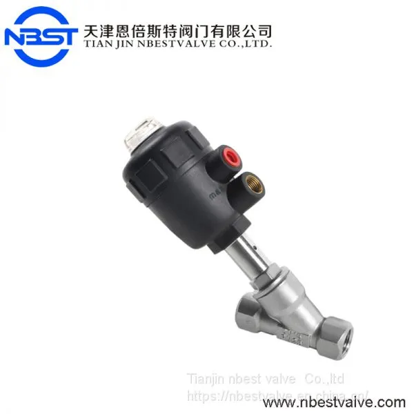 DN32 SS304 Body Pneumatic Angle Seat Valve photo-3