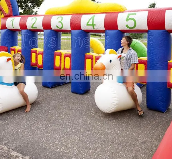 Interactive Games Inflatable Hors Running Game Race Track For Sale photo-2