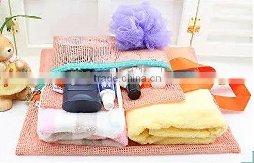 4PCS/Set Multi-Functional Portable Travel Luggage Suitcase Clothes Underwear Packing Cubes Organizer Mesh Storage Makeup Bag Pou photo-5