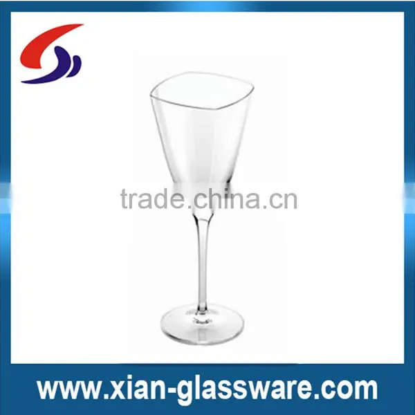 Promotional Cheap Clear Square Wine Glass for Wholesale