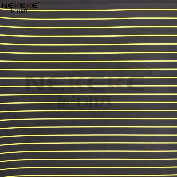 NEKEKE Black + Yellow Stripe EVA Foam Sheet Deck Pad Cheap Outdoor Decking photo-5