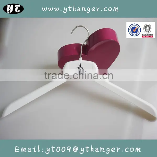 HA6984 White Nonslip Rubber Coated Hanger Plastic Shirts Hanger photo-2