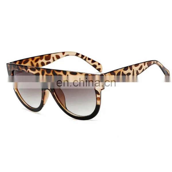 Plastic Big Frame 2020, Fashion Oversized Designer Leopard Women Sunglasses Cheap Wholesale Ladies Sun Glasses/ photo-2