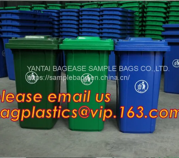 Trash Bin, Waste Bin/can, Garbage Can/bin With Swing Lid Dustbin For Room, EURO Style Outdoor Plastic Trash Bin/waste Bin photo-3