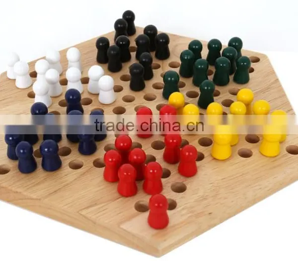 2015 Hot Promotional Items Wooden Musical Instruments Play Chess Game Now Wooden Hexagon Draughts Children's Early Education Toy photo-2
