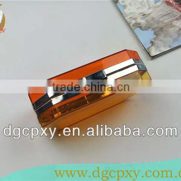 Acrylic Clutch Box Bag Octagon Shape photo-4