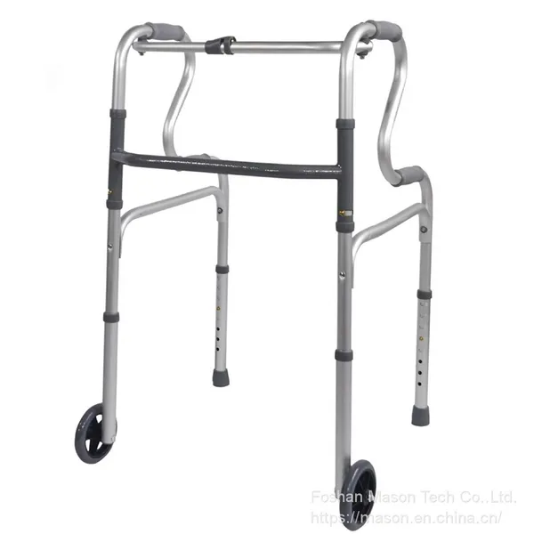 Rollator Walker Folding Lunge Walking Frame Lightweight Aluminium With Wheels photo-4