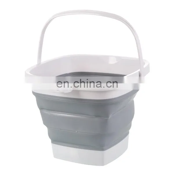 Collapsible Storage Plastic Foldable Home Folding Colapsable Laundry Storage Bathroom Basket With Handle photo-3