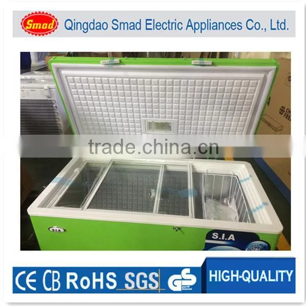 Solid Door Refrigerator Freezer Portable Ice Cream Chest Freezer Top Load Freezer photo-2