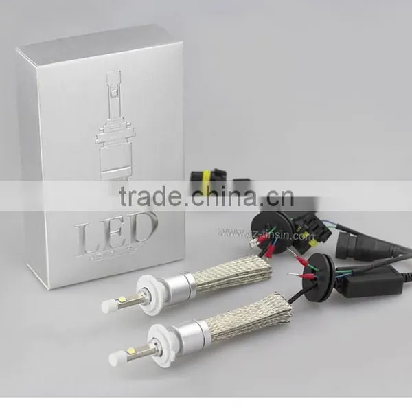Guangzhou Tiansheng High Power Automobile 40W All in One h7 Car Led Headlight photo-2