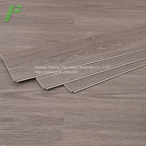 Wood Grain Waterproof Floor Glue Hard Block SPC Floor Glue-free Stone Plastic Floor Tile Sheet Buckle Plastic Floor photo-3