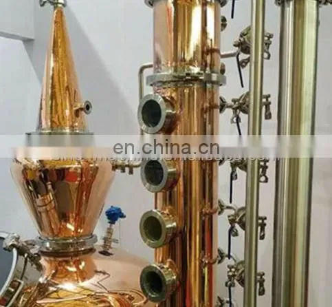 Copper Alcohol Distillation Equipment Moonshine Still for Whisky Rum Gin Vodka Brandy Spirit Distiller photo-5
