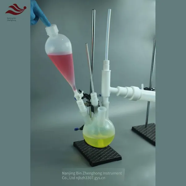 Pfa Separatory Funnel With Reaction Flask, Anti-corrosion Pfa Constant Pressure Dropping Funnel for Hydrogen Fluoride Distillation Device photo-2