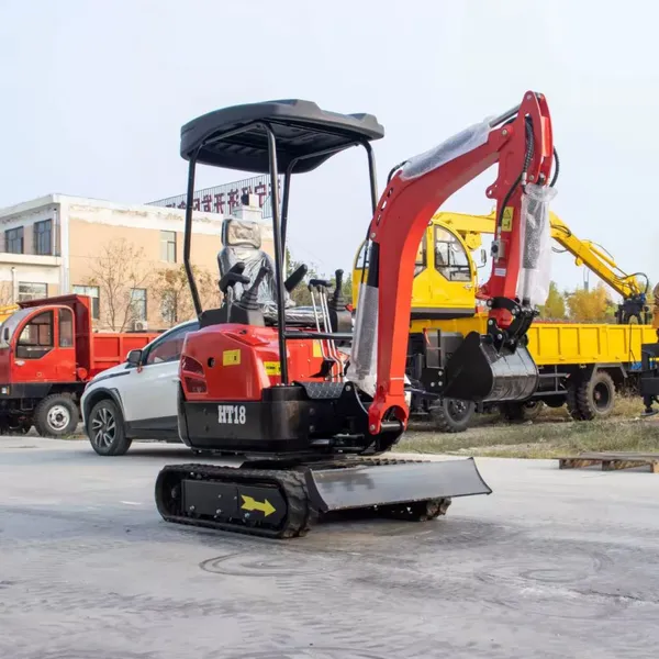 Mini Excavator Bulldozer Blade 2000kg Mini Garden Excavator Compact Mini Excavator