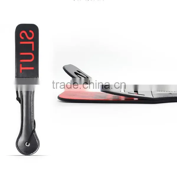 2016 Sexy Joyful Adults Toys , Female Slave Whips and Leather Spanking Classic Sex Leather Paddles for Wowan photo-5