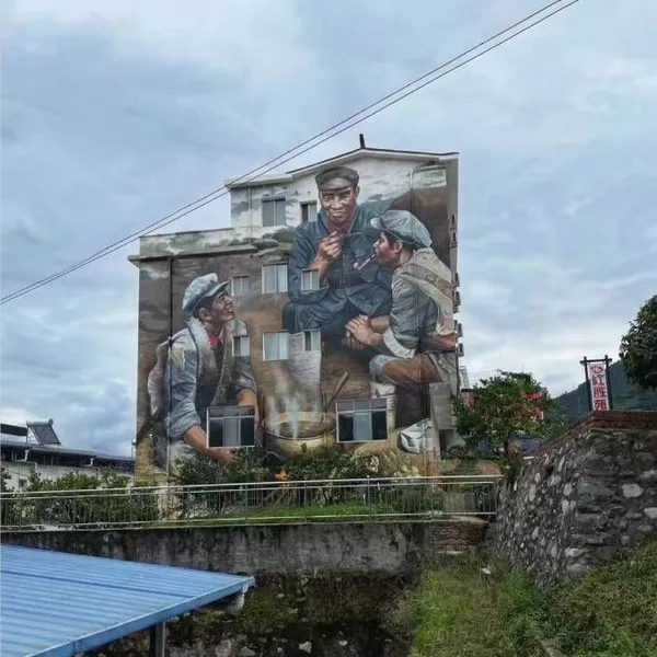 Chaozhou High-altitude Painted Murals, Power Plant Chimney Beautification, Cooling Tower Graffiti and Hand-painted Wall Painting Construction Team photo-4