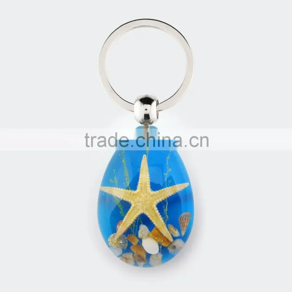 2016 New Lovely Beautiful Key Chain for Promotion Gift With Real Sealife photo-5