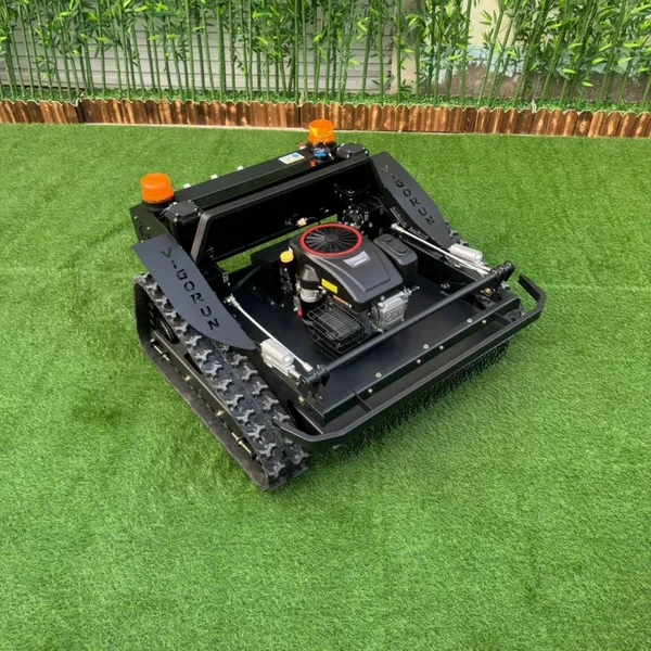 Gasoline Engine Single Cylinder 550mm Cutting Width Remote Control Slope Mower With Tracks for Lawn Cutting photo-2