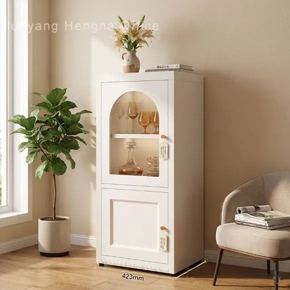 Wholesale Steel Sideboard for Brisbane Importers — Tempered Glass, Flat Pack KD, OEM Colours photo-4