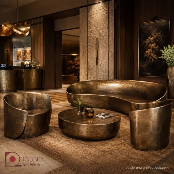Custom Brass Bar Counter Furniture photo-5