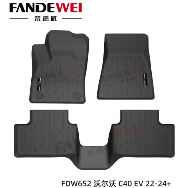 Use for VOLVO XC60 XC90 V60 C40 Odorles 3D Car Floor Mat Luxury Carpet Easy to Clean Anti-slip Makers Custom All Weather Zero Formaldehyde Waterproof photo-4