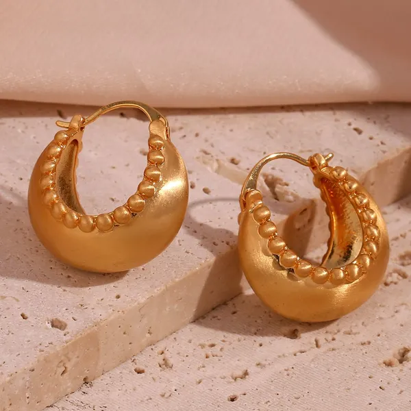Mayorista de pendientes de acero inoxidable 316L, sin níquel, hipoalergénicos, con acabado pulido, aros de 6 mm para pedidos al por mayor