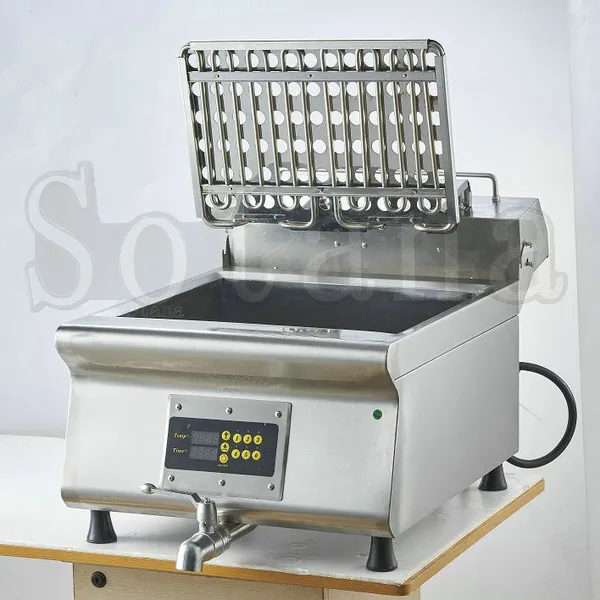 Single-cylinder Double-screen Electric Fryer With Oil Drain Valve and Computer Control photo-5