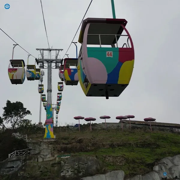 Dq Steel Cable Car System for Amusement Parks Outdoor Recreational Areas-Safe Passenger Transport Easy Installation High Amusement Park Cableway photo-5