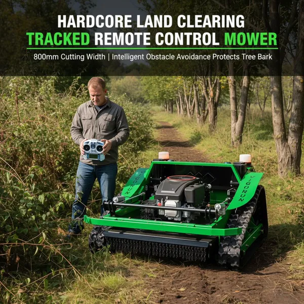 Vigorun Tech VTLM800 High-Torque 4-Stroke Petrol Engine Crawler Slope Mower With RV063 Reducer for Steep Slopes