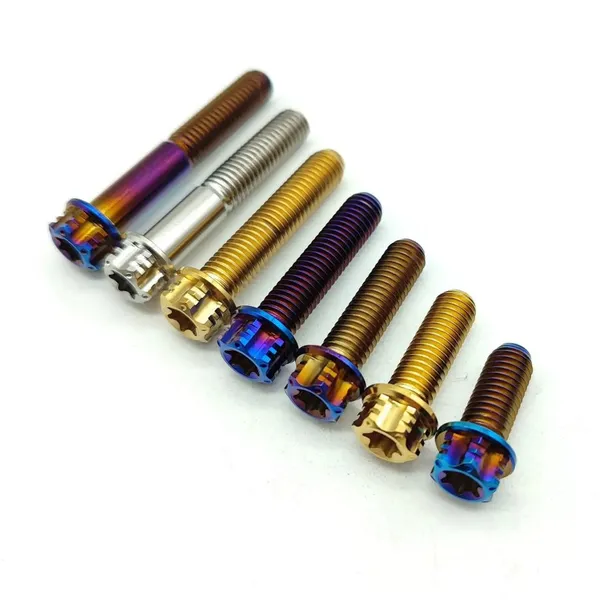 Titanium Fasteners Grade 2 Grade 5 Custom Titanium Screws Bolts Nuts for Industrial Applications