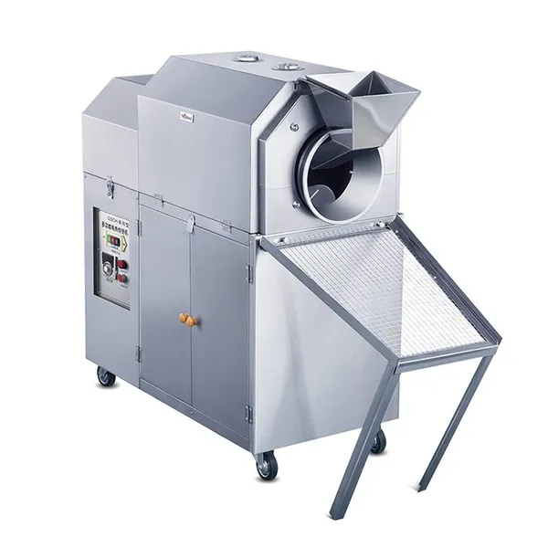 SN-QDMECH Stainless Steel Automatic Peanut Roaster Nut Roasting Machine Soybean Roaster Machine Food Industry Use photo-2