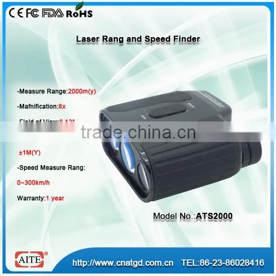 8*25 2000m Hunting Laser Speed Meter in Green Laser Sight