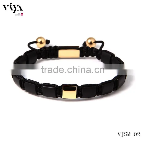 Viya Luxury Mens Bracelets With Charm Square Beads Chinese Knot photo-3