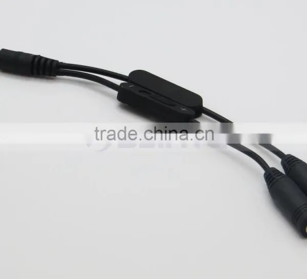 3.5MM 2.5MM 1 to 2 Audio AUX Splitter Cable For Earphone Headphone photo-4
