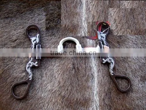 Copper Mouth Long Shank Tom Thumb Snaffle Horse Bit Tack Veterinary Instruments and Equipment Best Quality photo-4