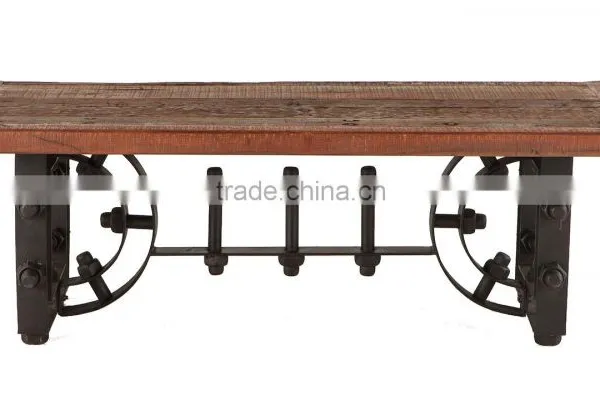 Vintage Industrial Dining Table, Nut Bolt Dining Table, Reclaimed Wood Top