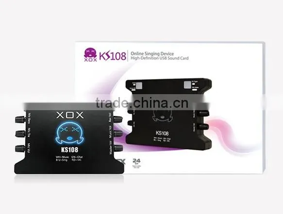 Mini 2 Channel XOX KS108 USB Mixer Audio Interface for Karaoke