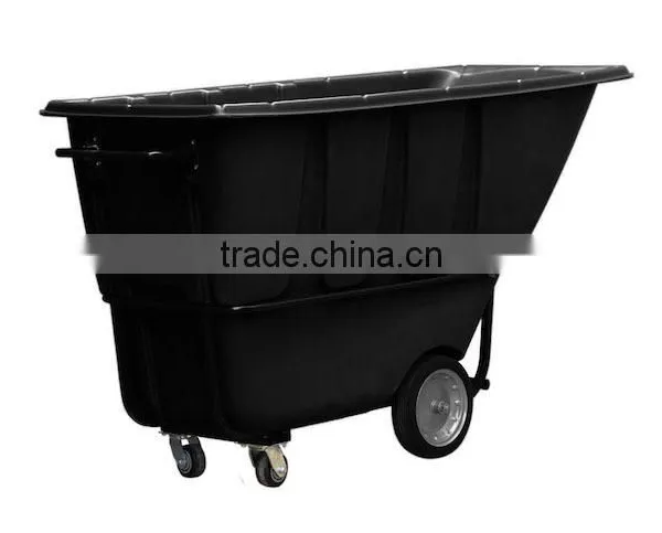Tilt Truck, 1 Cu. Yd. Volume Capacity, 2100 Lb. Load Capacity, Heavy-Duty Hopper Type