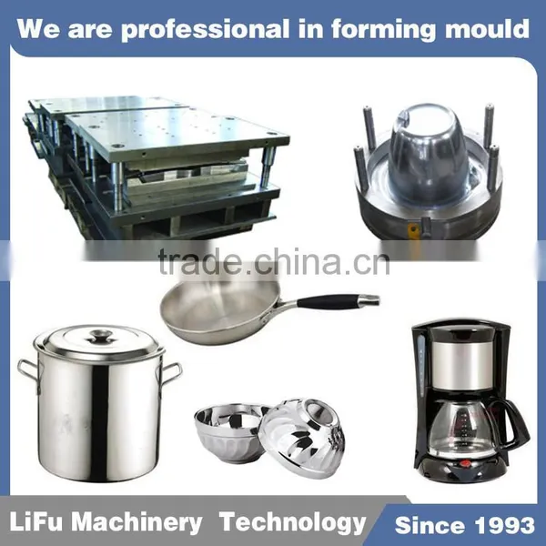 Automatic Turning Pan Die Stamping Mould Factory Three Layer Steel Die Drawing Die Mold Wok photo-3