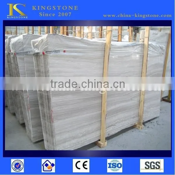 Cheap Chinese Wood Grain White Marble in Stock photo-2