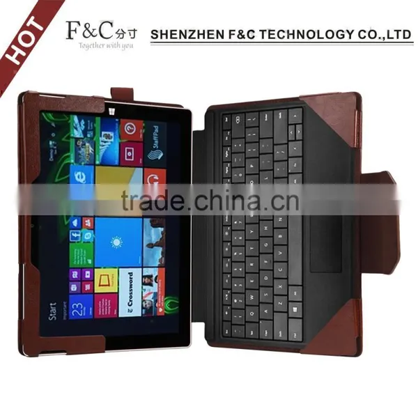 For Microsoft Surface Pro 4 Leather Keyboard Portfolio Stand Cover Case photo-3