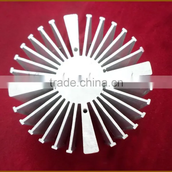 Customized Round Extrusion Aluminum Heat Sink photo-4