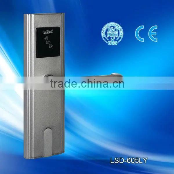Aluminum Alloy Electronic Hotel Key Card Lock Mortise Door Locks photo-3