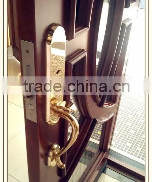 Solid Wood Entry Door With Glass, Double Doors Design photo-4
