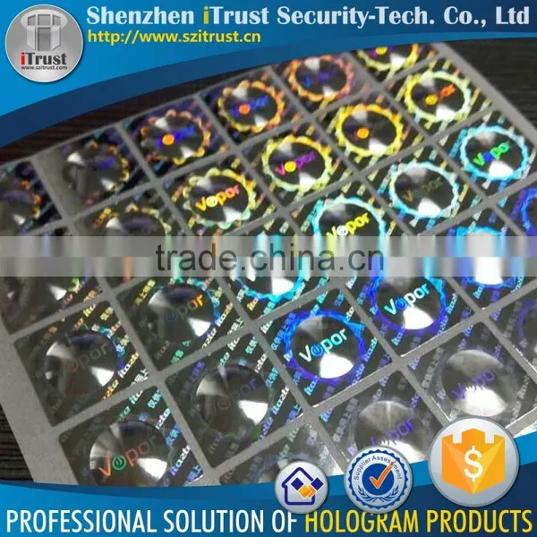 Hot Sell Cheap Tamper Proof Custom Logo Hologram 3D Mirror Lens Cat Eye Sticker photo-6